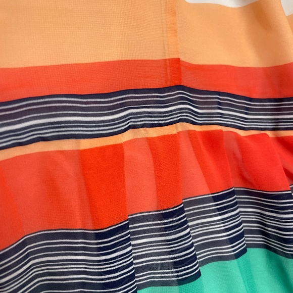 Modcloth Striped Flutter Sleeve Dress 2X - Picture 5 of 7